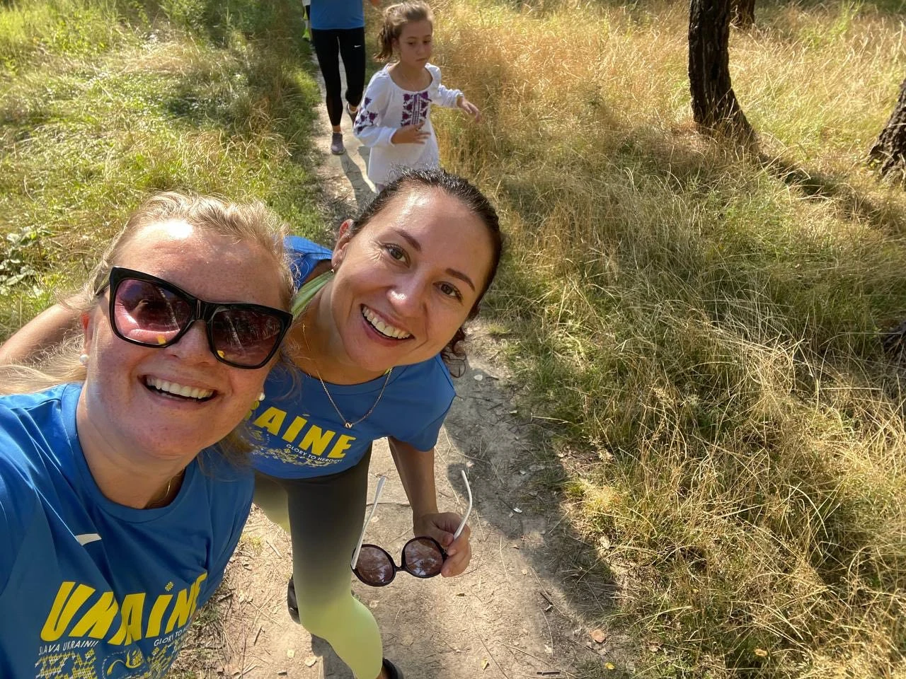 Олена Чижова під час Забігу в вишиванках 2024