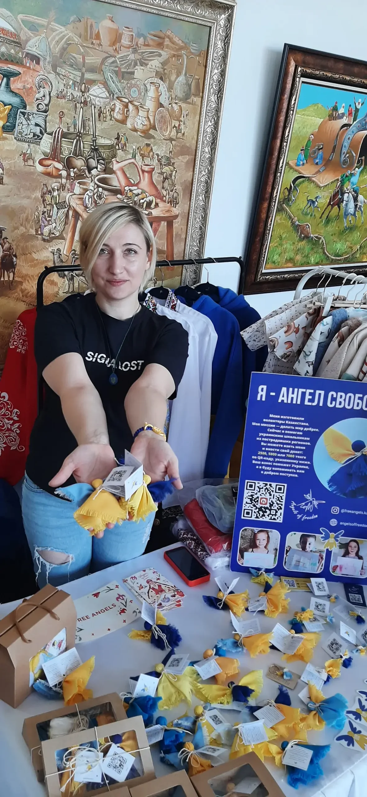 Кристина на ярмарке Koktem Fest в Астане