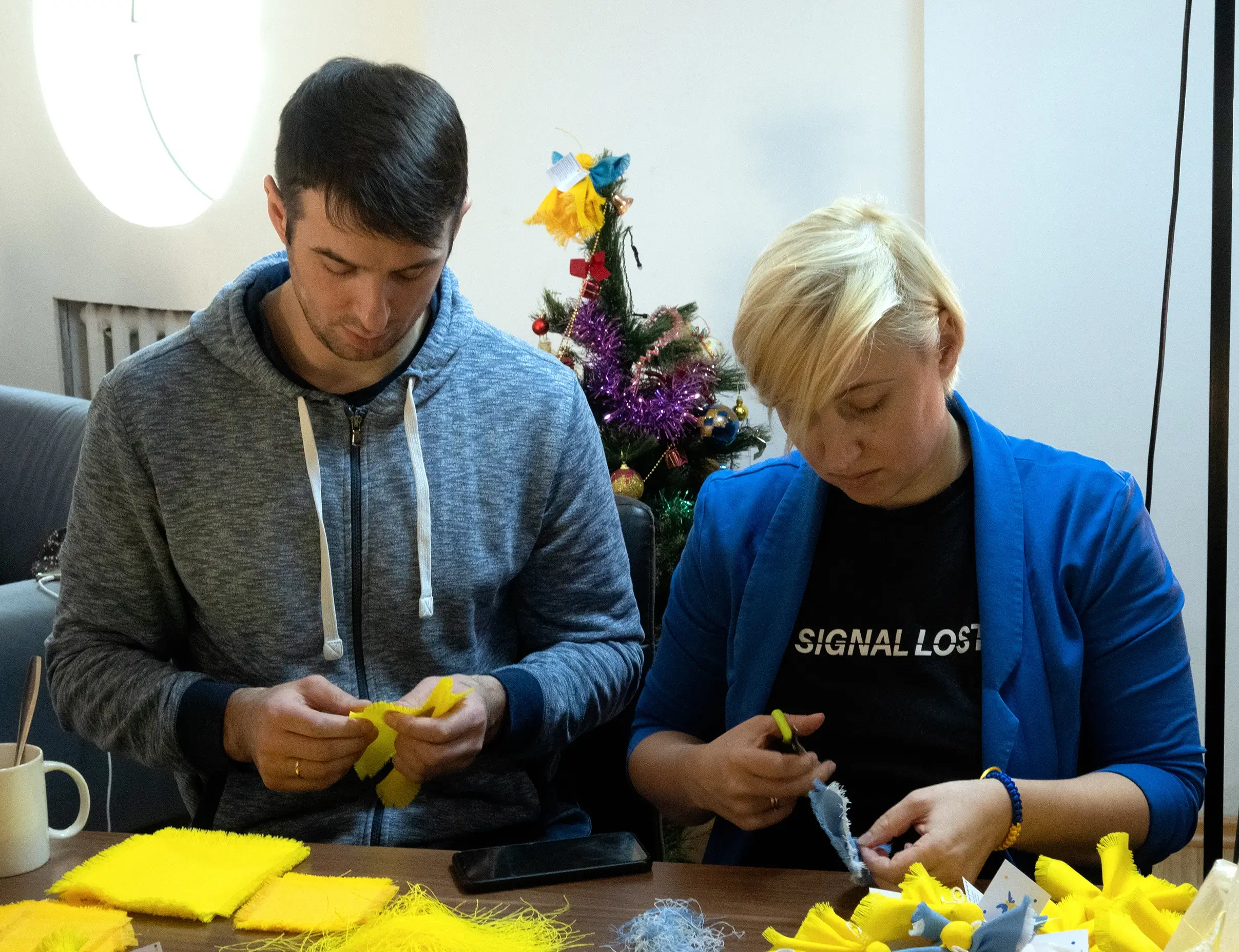 Вячеслав и Кристина на толоке, январь 2023